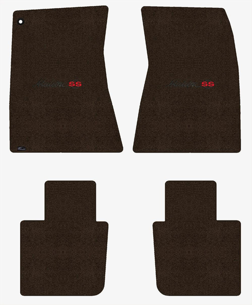 Lloyd Ultimat Front & Rear Mats for '68-69 Chevy Malibu W/Black/Red Malibu SS