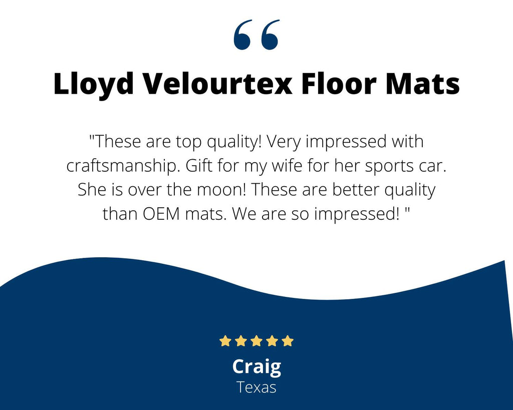 Lloyd Velourtex Front Mats for '69-70 Calais W/Crest 2 Gold W/Black on Gold Cadi