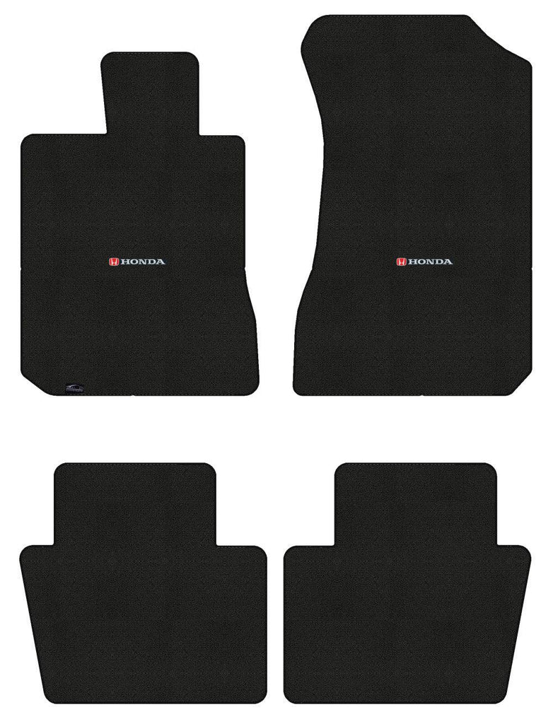 Lloyd Loop Front & Rear Mats for '88-89 Accord W/Red & Black Honda H & Word Comb