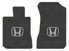 Lloyd Ultimat Front Carpet Mats for '16-20 Honda Civic W/Silver on Black Honda H