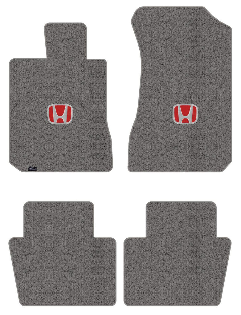 Lloyd Berber Front & Rear Carpet Mats for '22 Honda Civic W/Red on Black Honda H