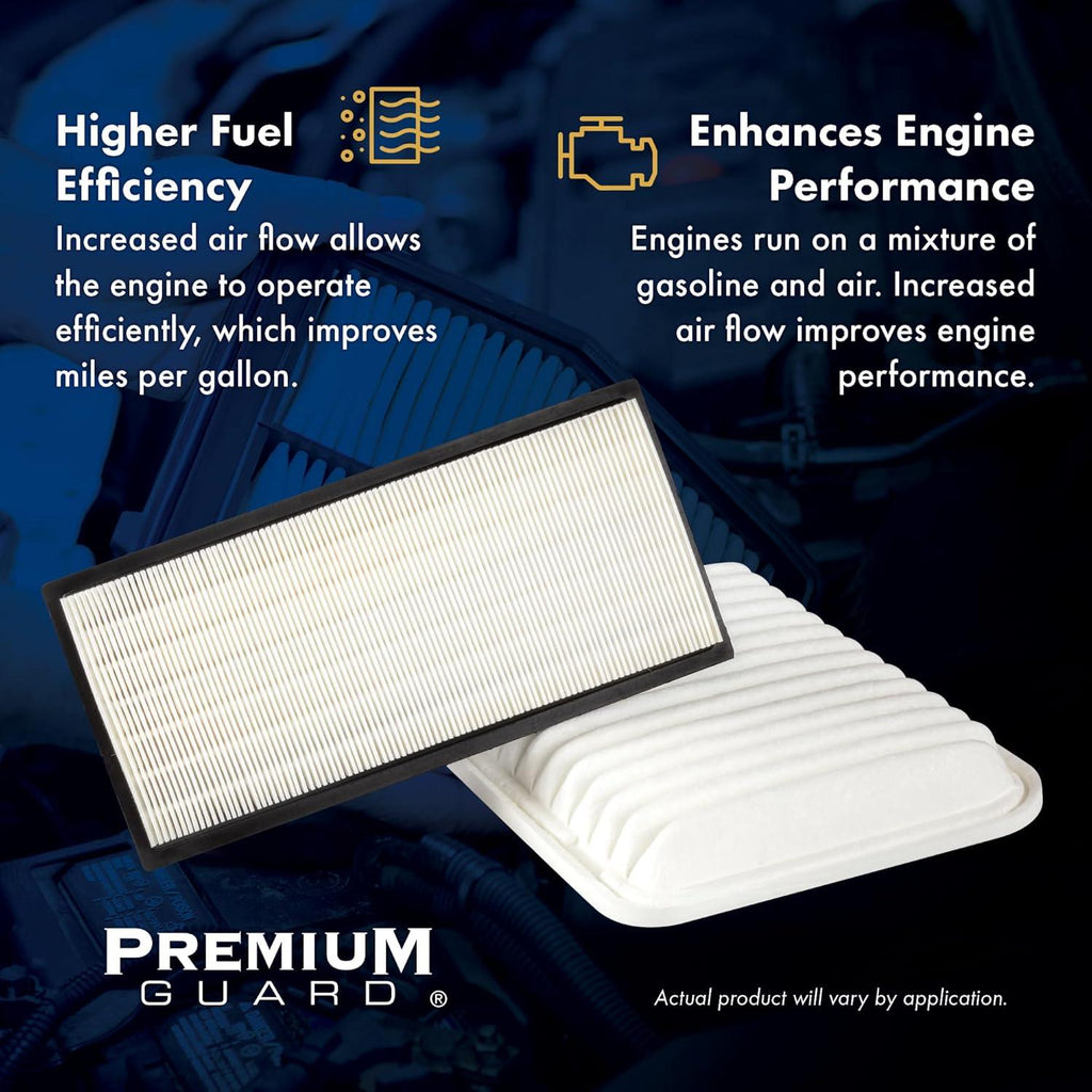 PG Engine Air Filter PA6163 | Fits 2010-2016 Chevrolet Cruze, 2016 Cruze Limited, 2013-2016 Buick Verano