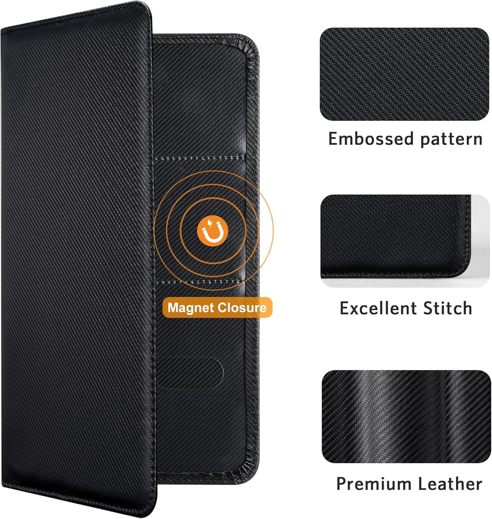 CoBak Car Registration and Insurance Holder - Vehicle Glove Box Car Organizer, Auto Truck Comparment Accessories Case for Essential Document, Driver License, Cards