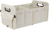 Car Trunk Organizer Car Storage Organizer Collapsible Multi Compartment Car Organizer Adjustable Straps for SUV(Beige)