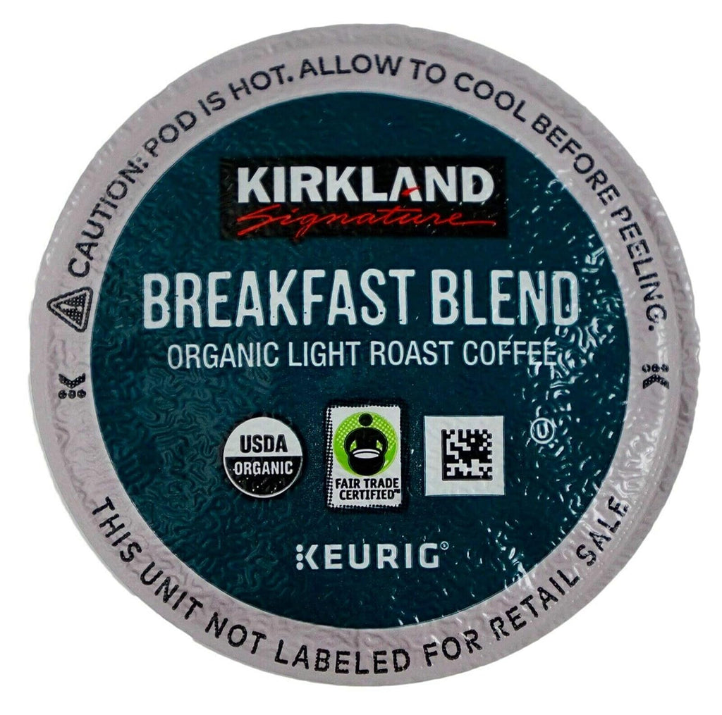 Kirkland Breakfast Blend Coffee Pods 25 Count for Keurig Brewer Caffeinated Coffee