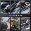 KMM Handheld Car Vacuum Cleaner, 9000Pa Vacuum Cleaner and Air Duster, 120W High Power Hand Held Vacuum with LED Light and Multi-Nozzles for Car, Home, Office, Pet