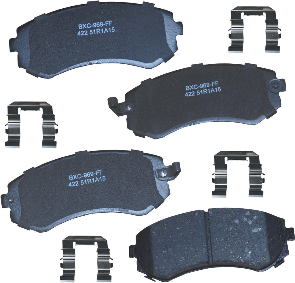 Bendix Premium SBC1363 Ceramic Front Brake Pads for Cadillac Escalade, ESV,EXT,XTS,Chevrolet Avalanche,Cheyenne,Express 1500,Silverado Classic,LD,Suburban,Tahoe,GMC Savana Sierra,Limited,Yukon,XL,