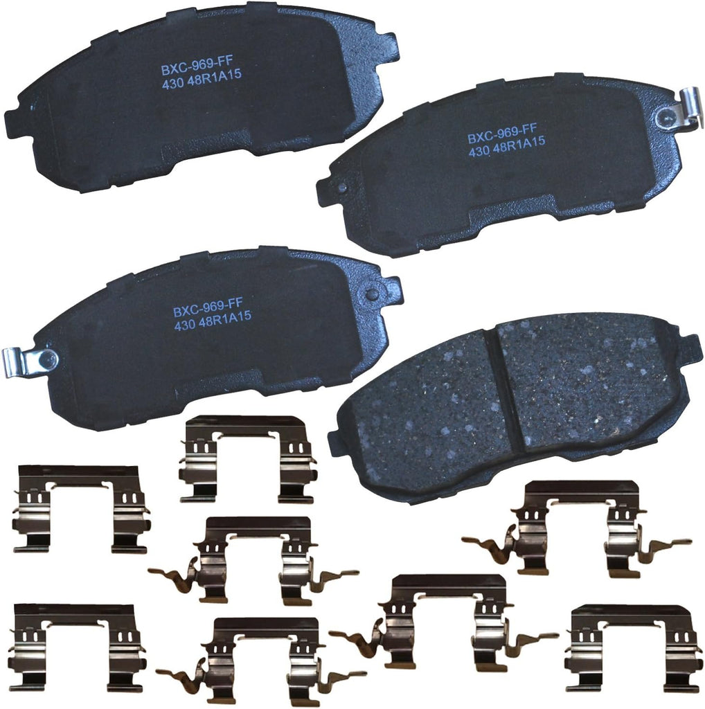 Bendix Premium SBC1363 Ceramic Front Brake Pads for Cadillac Escalade, ESV,EXT,XTS,Chevrolet Avalanche,Cheyenne,Express 1500,Silverado Classic,LD,Suburban,Tahoe,GMC Savana Sierra,Limited,Yukon,XL,
