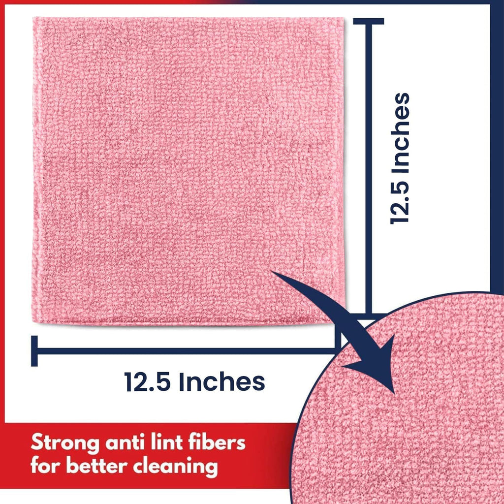 USANOOKS Microfiber Cleaning Cloth Grey - 12 Pcs (12.5"x12.5") - High Performance - 1200 Washes, Ultra Absorbent Microfiber Towel Weave Grime & Liquid for Streak-Free Mirror Shine - Car Washing Cloth