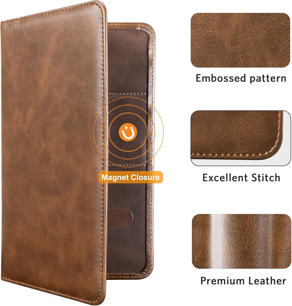 CoBak Car Registration and Insurance Holder - Vehicle Glove Box Car Organizer, Auto Truck Comparment Accessories Case for Essential Document, Driver License, Cards