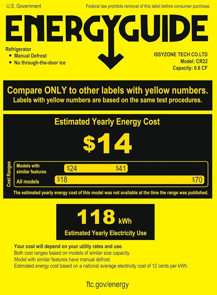 BougeRV 12 Volt Refrigerator 12V Car Fridge 23 Quart Portable Freezer Compressor Cooler 12/24V DC 110~240 Volt AC for Truck Van RV Camper SUV Travel Camping Road Trips Tailgating -8℉~50℉