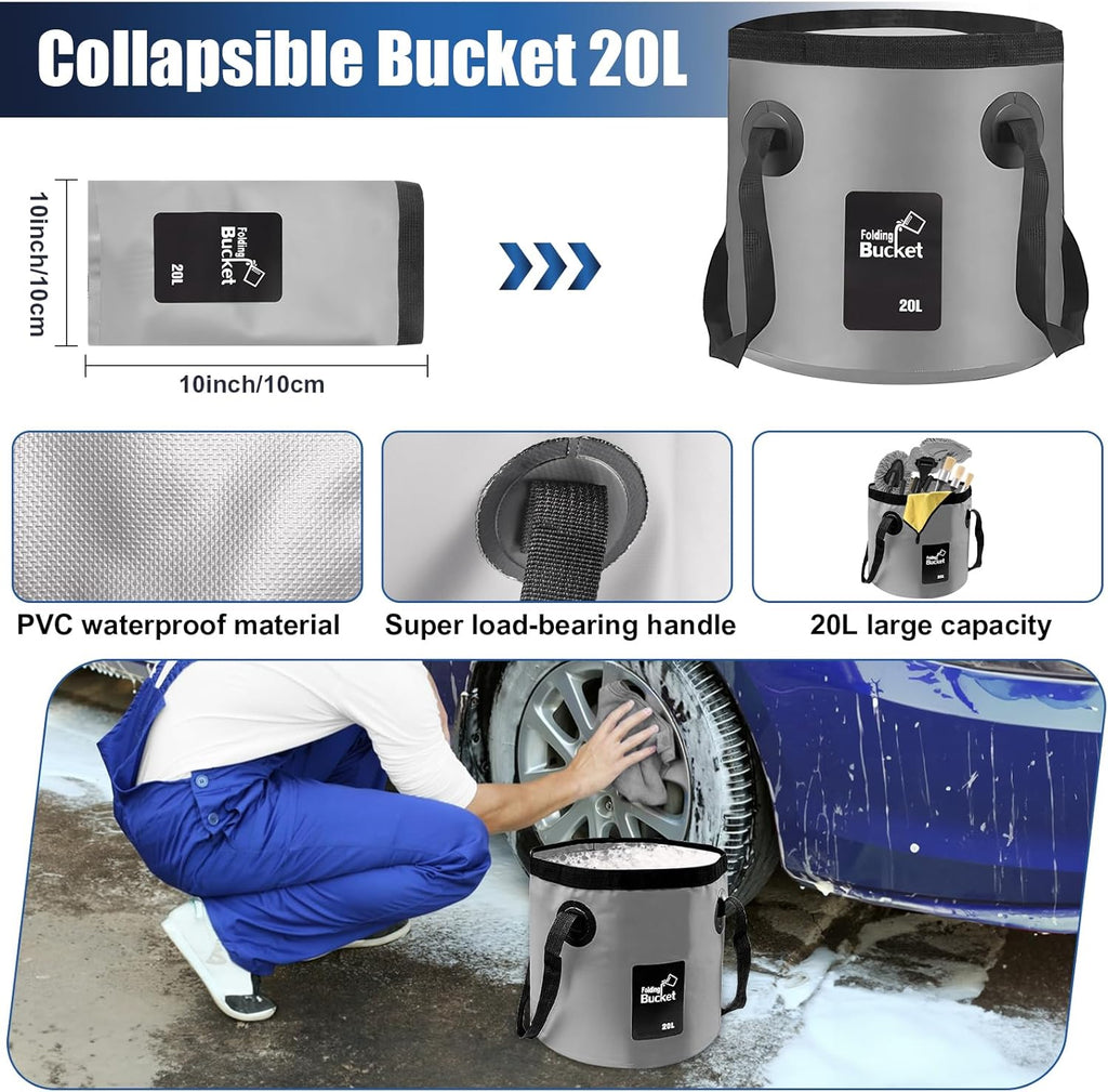 Viewsun 17pcs Car Cleaning Kit, Pink Car Interior Detailing Kit with High Power Handheld Vacuum, Detailing Brush Set, Windshield Cleaner, Cleaning Gel, Complete Auto Accessories for Women Gift