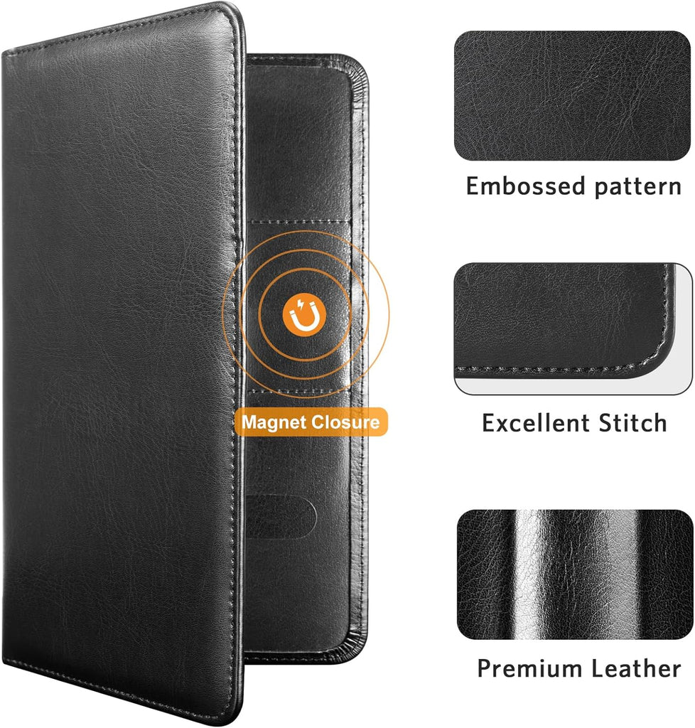 CoBak Car Registration and Insurance Holder - Vehicle Glove Box Car Organizer, Auto Truck Comparment Accessories Case for Essential Document, Driver License, Cards