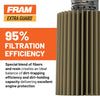 FRAM Ultra Synthetic Automotive Replacement Oil Filter, Designed for Synthetic Oil Changes Lasting up to 20k Miles, XG6607 with SureGrip (Pack of 1)