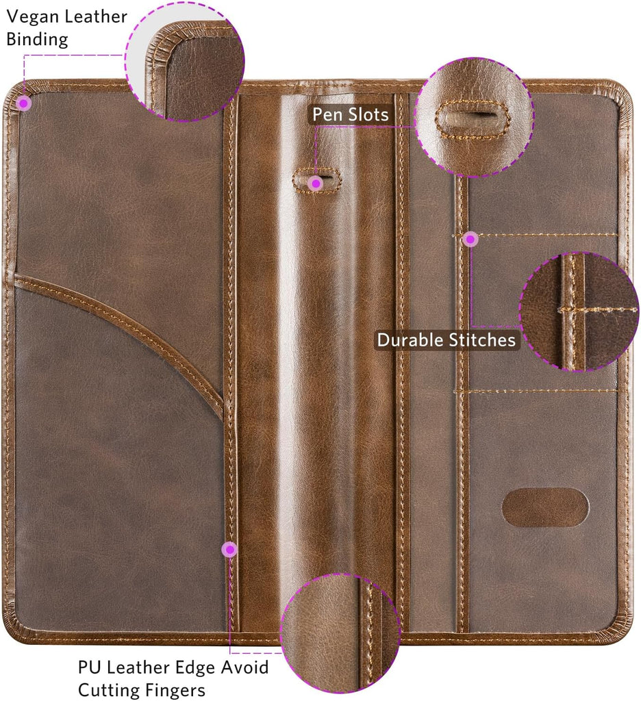 CoBak Car Registration and Insurance Holder - Vehicle Glove Box Car Organizer, Auto Truck Comparment Accessories Case for Essential Document, Driver License, Cards