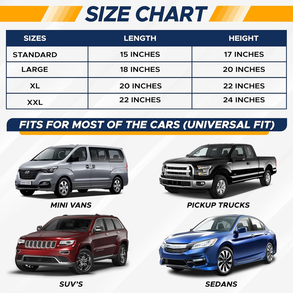 EcoNour Car Side Window Sun Shade (2 Pack) | Retractable Roller Sunshade for Kids | Baby Car Window Shades for UV and Sun Glare Protection | Baby Travel Accessories (15"x17")