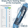 Camco Tastepure RV Water Filter - New & Advanced RV Inline Water Filter with Flexible Hose Protector - GAC & KDF Filtration - Made in USA - Camping Essentials for Fresh Drinking Water (40043)