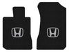 Lloyd Ultimat Front Carpet Mats for '16-20 Honda Civic W/Silver on Black Honda H