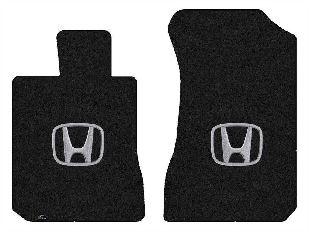 Lloyd Ultimat Front Carpet Mats for '16-20 Honda Civic W/Silver on Black Honda H