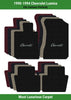 Lloyd Luxe Front & Rear Carpet Mats for '90-94 Chevy Lumina W/Red Chevy Letters