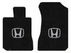 Lloyd Ultimat Front Carpet Mats for '16-20 Honda Civic W/Silver on Black Honda H