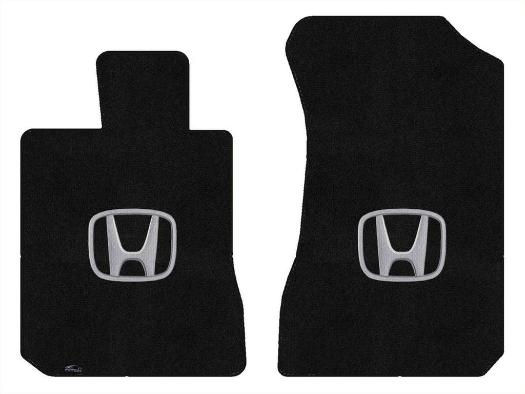 Lloyd Ultimat Front Carpet Mats for '16-20 Honda Civic W/Silver on Black Honda H