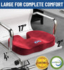 Everlasting Comfort Doctor Recommended Memory Foam Seat Cushion for Office Chairs & Car Seat - Ergonomic Office Desk Accessories for Tailbone Pain Relief, Sciatica & Back Support