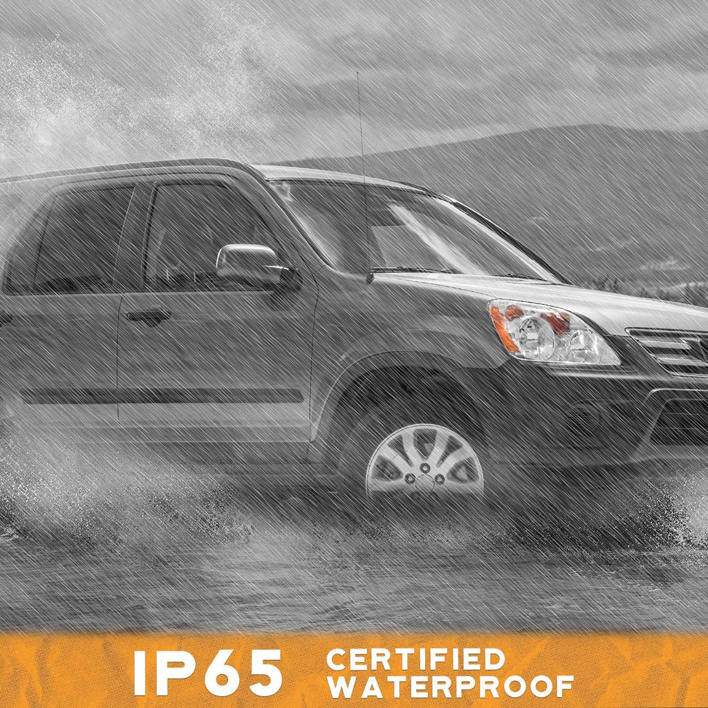 for 2005-2006 Honda CR-V 4-Door Sport Utility Headlights for 2005 2006 Honda CRV Pair Headlamp Chrome Housing Amber Reflector Left+Right Side