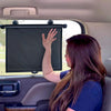 EcoNour Car Side Window Sun Shade (2 Pack) | Retractable Roller Sunshade for Kids | Baby Car Window Shades for UV and Sun Glare Protection | Baby Travel Accessories (15"x17")