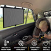 EcoNour Car Side Window Sun Shade (2 Pack) | Retractable Roller Sunshade for Kids | Baby Car Window Shades for UV and Sun Glare Protection | Baby Travel Accessories (15"x17")