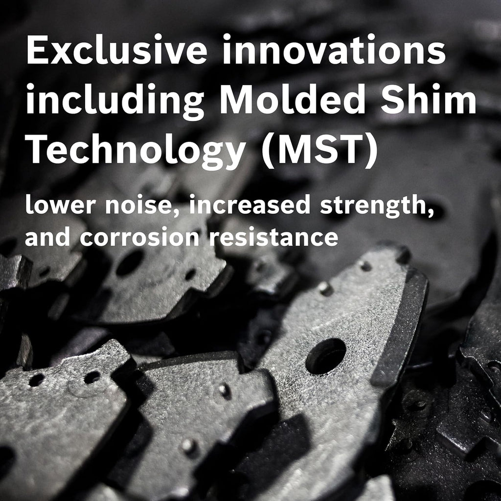 BOSCH BC606 QuietCast Premium Ceramic Disc Brake Pad Set - Compatible with Select Lexus GX460, GX470, LX450; Toyota 4Runner, FJ Cruiser, Land Cruiser, Sequoia; REAR