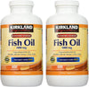 Kirkland Signature Natural Fish Oil Concentrate with Omega-3 Fatty Acids - 400 Softgels (Pack of 2)