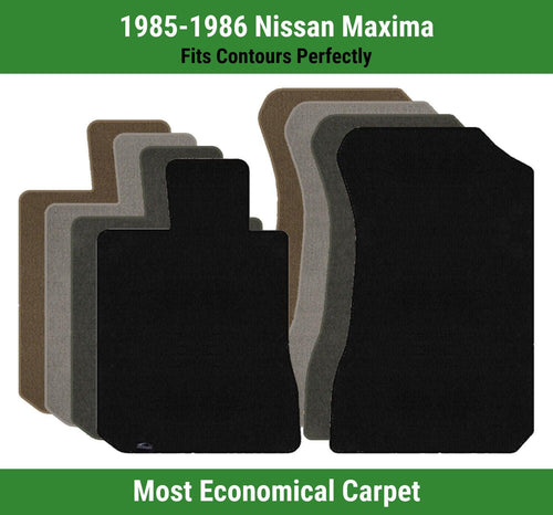 Lloyd Velourtex Front Row Carpet Mats for 1985-1986 Nissan Maxima