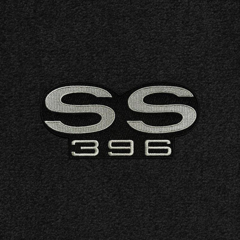 Lloyd Ultimat Front Carpet Mats for '68-69 Chevy Malibu W/Silver on Black SS 396