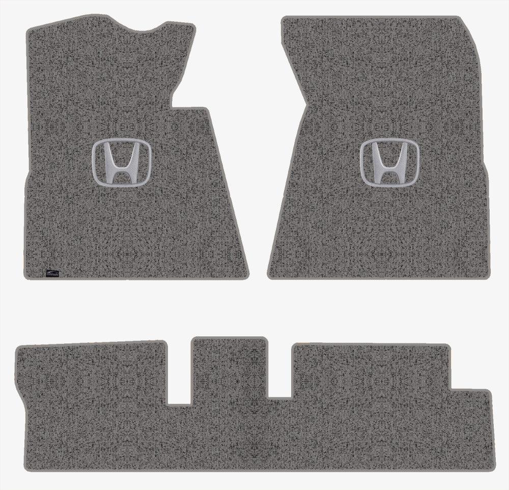 Lloyd Berber Front & Rear Mats for '12-13 Honda Civic W/Silver on Black Honda H