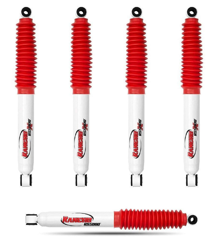 Rancho RS5000X Gas Shocks & Steering Stabilizer Kit for 1999-2004 Ford F250 Super Duty 4WD