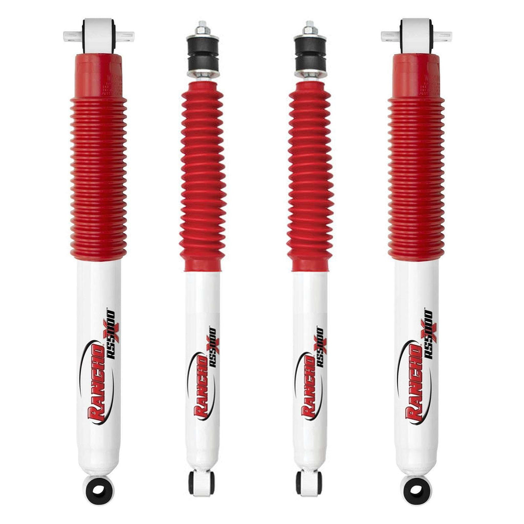 Rancho RS5000X Gas Shocks Set for 2007-2018 Jeep Wrangler JK 4WD w/3-4" lift