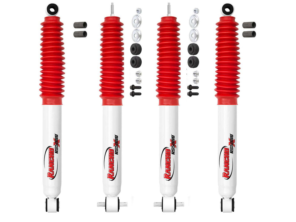 Rancho RS5000X Gas Shocks Set for 1998-2011 Ford Ranger 4WD RWD w/1-2.5" lift w/Torsion