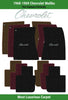 Lloyd Luxe Front & Rear Mats for '68-69 Chevy Malibu W/Silver Chevy Letters