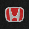 Lloyd Luxe Front Carpet Mats for '08-12 Honda Accord W/Red on Black Honda H Logo