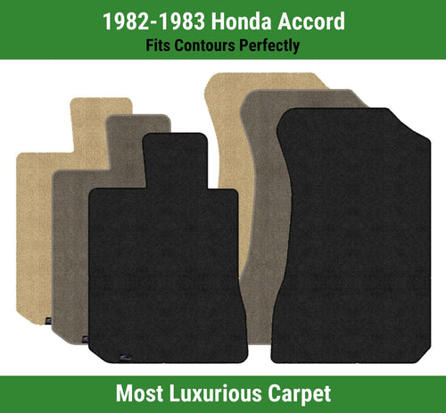 Lloyd Luxe Front Row Carpet Mats for 1982-1983 Honda Accord