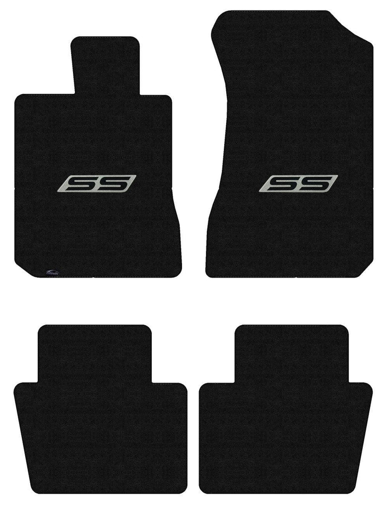 Lloyd Luxe Front & Rear Mats for '06-07 Malibu W/Ss Letters Black on Silver