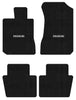 Lloyd Velourtex Front & Rear Mats for '73-77 Regal W/Silver Buick on Dark Gray