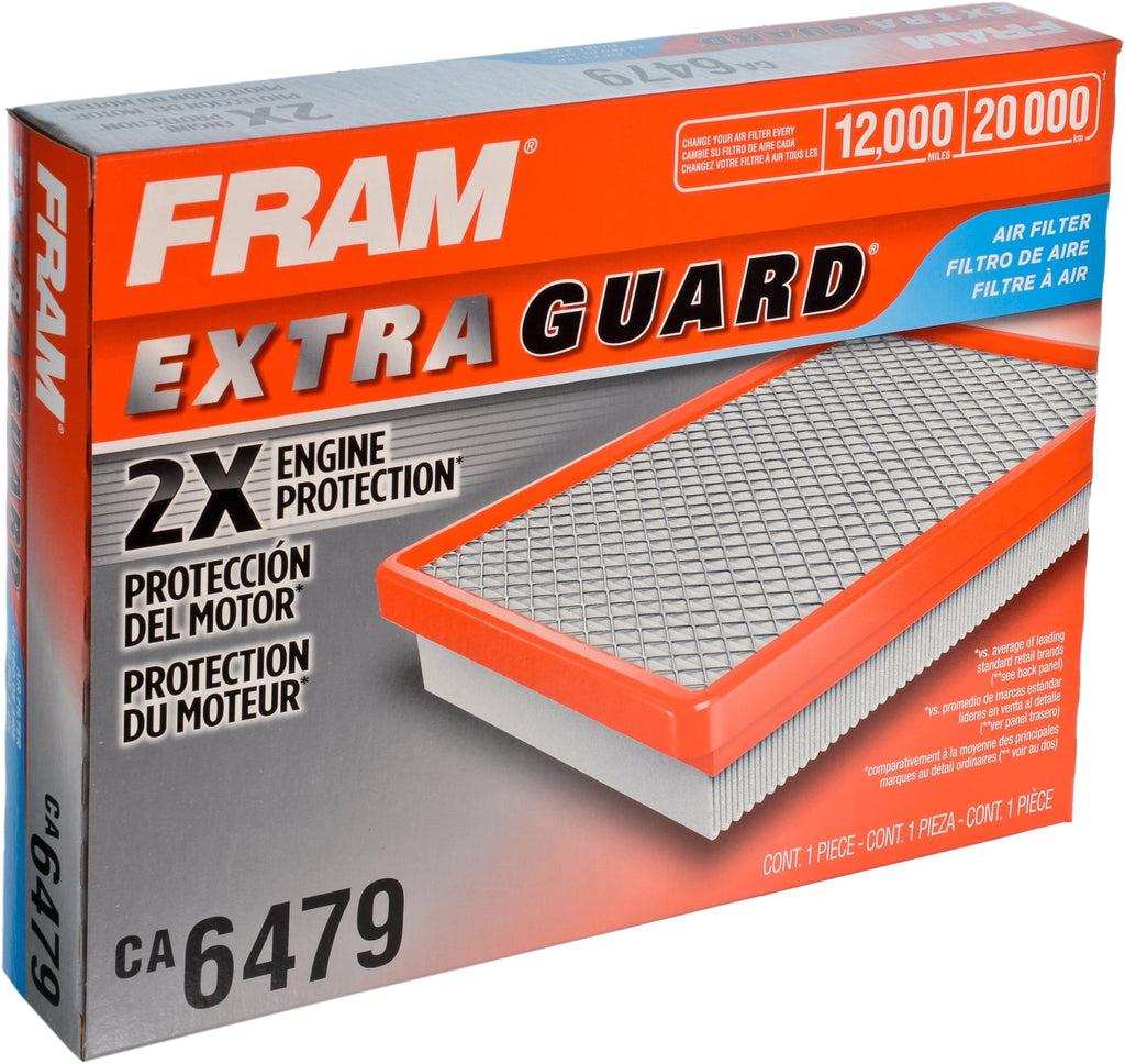 FRAM Extra Guard Air Filter, CA6479 for Select Buick, Cadillac, Chevrolet and Oldsmobile Vehicles Fits select: 1992-2005 BUICK LESABRE, 2000 CADILLAC DEVILLE