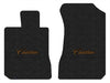 Lloyd Luxe Front Carpet Mats for '67-68 Cadillac Calais W/Gold on Black Cadillac