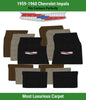 Lloyd Luxe Front & Rear Mats for '59-60 Chevy Impala W/Chevy Vintage Crest