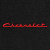 Lloyd Ultimat Front & Rear Mats for '72-76 Chevy Bel Air W/Red on Black Chevy