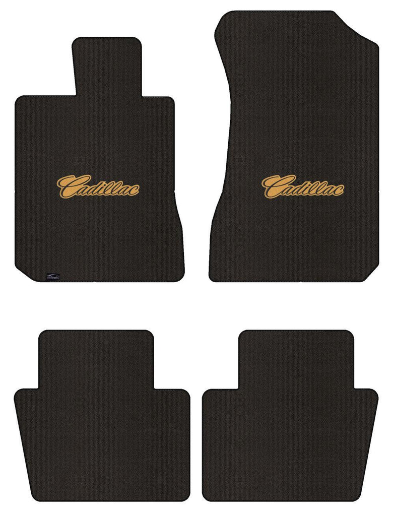 Lloyd Berber Front & Rear Mats for '69-70 Calais W/Black on Gold Cadillac Script