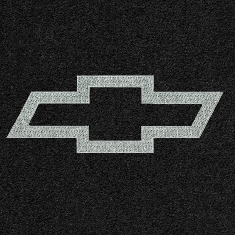 Lloyd Luxe Front & Rear Mats for '96-98 Tracker W/Silver Outline Chevy Bowtie