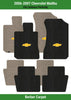 Lloyd Berber Front & Rear Mats for '06-07 Chevy Malibu W/Gold Chevy Bowtie 1